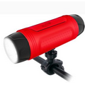 Ilive Water-Resistant Wireless Speaker & Flashlight, FM Radio, Handlebar/Stroller Attachment